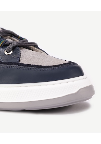 Yargıcı Deri Bağlı Sneakers 24yeay4469x 004 Lacivert