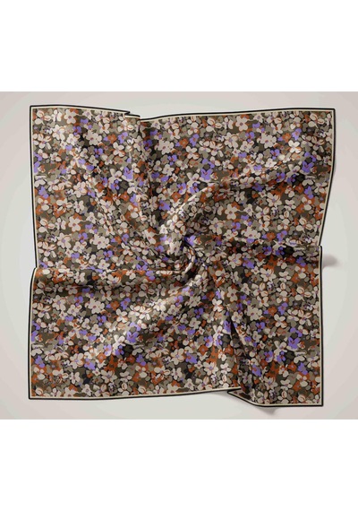 Silk Home Soft Eşarp 73081-01 Antrasit, Turuncu, Mavi, Gümüş