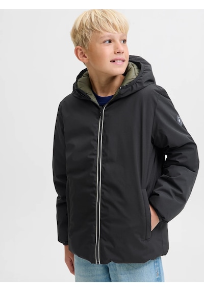 Jack & Jones Jack&jones Jjebrook Çift Taraflı Erkek Çocuk Ceket 12279138 Siyah