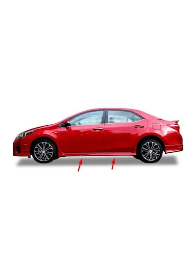 Toyota Corolla Uyumlu Yan Marşpiyel(Plastik)