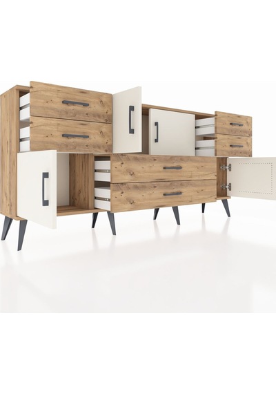Arges Konsol Tek Raflı 6 Çekmeceli 4 Kapaklı 176x30x83 Çam-aytaşı/çam Aytaşı/çam Arges Konsol Tek Raflı 6 Çekmeceli 4 Kapaklı 176x30x83 Çam-aytaşı/çam Aytaşı/çam