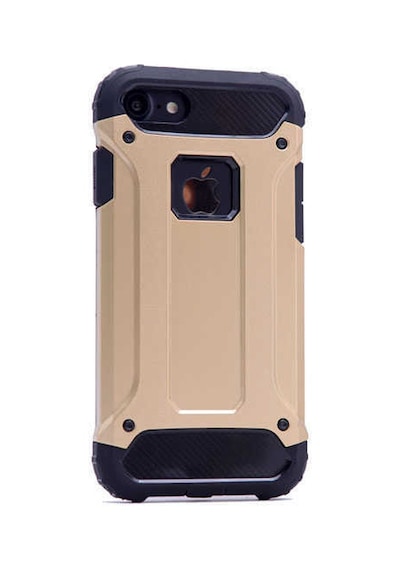 Noktaks - Apple Uyumlu iPhone 5 - 5s - Kılıf Çift Katman Zırh Tank Crash Military Kapak - Gold Gold