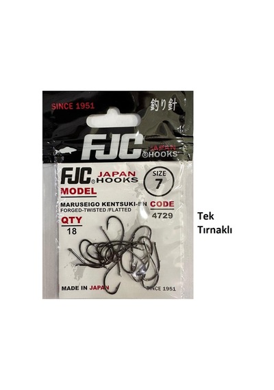 Fjc 4729 No:7 Maruseigo Kentsuki Black Nikel Olta İğnesi 18 Adet