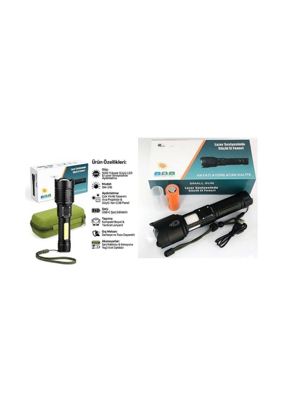 50w Led Şarjlı El Feneri Sm-316 Evimdeyokyok