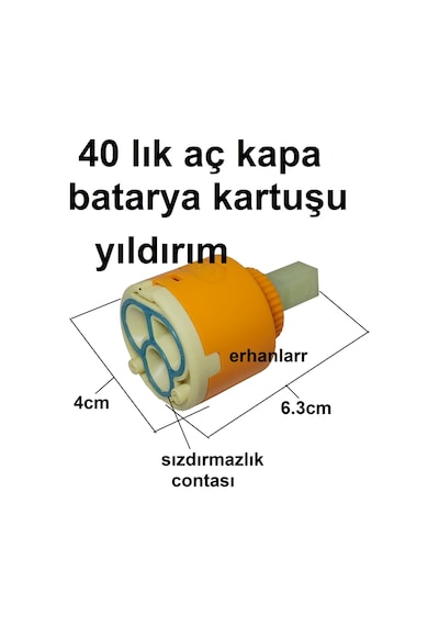 Aç Kapa Batarya Kartuşu Batarya İçi Ayaksız 40lık Kartuş Tamir Dü
