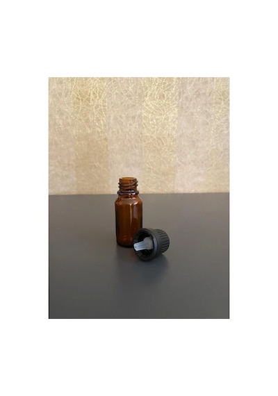 10ml Kahvrengi Şişe, İçten Damlalıklı Kapak, 24 Adet Siyah Damlatmalı Kapak, Esans Şişesi, Boş Şişe, Aroma Şişesi Diğer