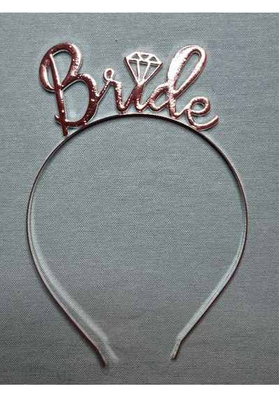 Bride Yazılı Bekarlığa Veda Partisi Metal Gelin Tacı Bride Taç 18.5 Cm X 13.5 Cm