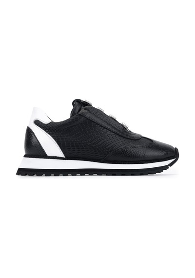 Tamer Tanca Kadın Hakiki Deri Siyah Sneakers & Spor Ayakkabı 1201 4016 Bn Ayk Y26 Sıyah