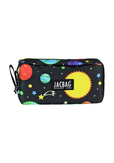 Jacbag Jac-06 Organizer Rulo Kalem Çantası Siyah - Galaksi Galaksi