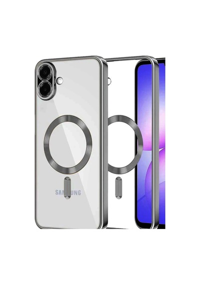 Newface - 823 - Samsung Galaxy A07 Kross Magneticsafe Kapak - - Csmo-tex - Titan Gri