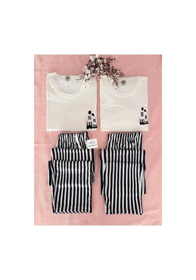 Mh Moony Homewears Kadın Tekli Siyah Beyaz Aşk Pijama Çift Pijamasının Kadını Krem Siyah Kadın Mh Moony Homewears Kadın Tekli Siyah Beyaz Aşk Pijama Çift Pijamasının Kadını Krem Siyah Kadın