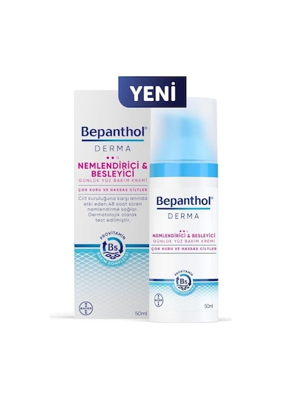 Bepanthol Derma Nemlendirici Besleyici Günlük Yüz Bakım Kremi 50 ml