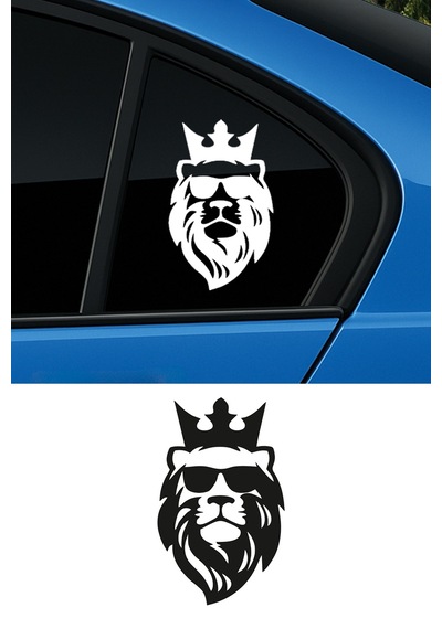 Aslan Kral Oto Sticker, Off Road Sticker 20x12 Cm