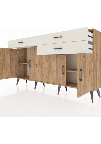 Arges Konsol 2 Raflı 3 Çekmeceli 4 Kapaklı 176x30x99 Çam-çam/ayta Çam-çam/aytaşı Arges Konsol 2 Raflı 3 Çekmeceli 4 Kapaklı 176x30x99 Çam-çam/ayta Çam-çam/aytaşı