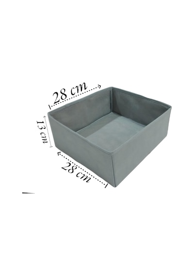 Balkan Room 6'li Gri Çekmece İçi Düzenleyici Organizer Set - Çok Amaçlı Dolap İçi Kutu Seti Genel
