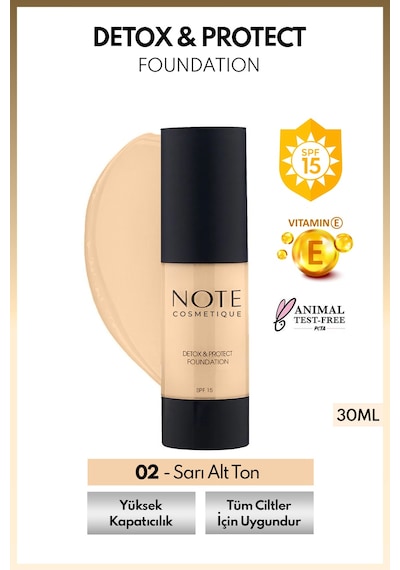 Spf 15 Mat Kapatıcı Fondöten - 01 Beige Diğer