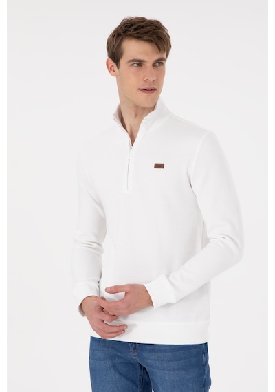 U.s. Polo Assn. Erkek Ekru Sweatshirt 50298243-vr019 Ekru
