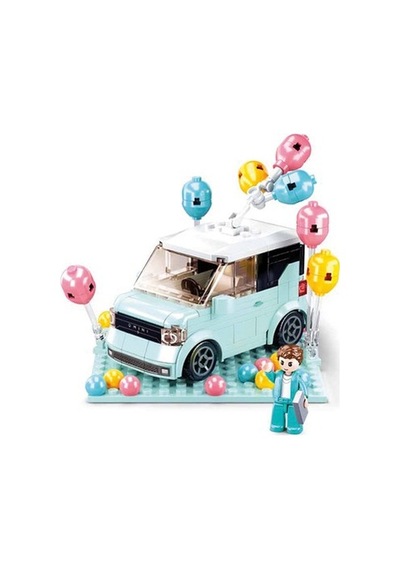 Mını Handcraft Party Car Mavi Renkli Eğlenceli Oyun Aracı