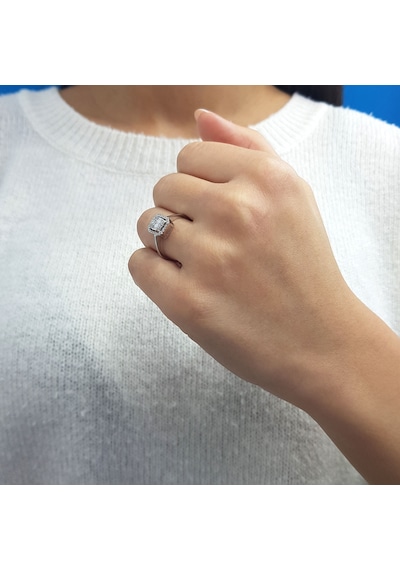 Lova 0,28 Karat Baget Pırlanta Yüzük - 1020397