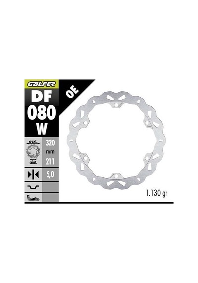 Honda Cbr 500 R Ön Fren Diski 320 Mm 2013-2021 Galfer Dalgalı Sabit Disk