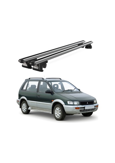 Venüs Mitsubishi Rvr 3+5 Doors 1992-1997 Uyumlu Gri Ara Atkı Port Bagaj Tavan Barı