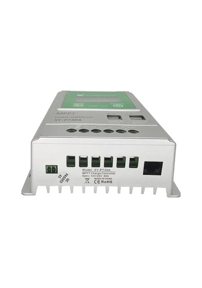 Pm-pt30a 12v-24v 30 Amper Mppt 4 Usb Li Dijital Alüminyum Kasa Solar Şarj Regülatörü