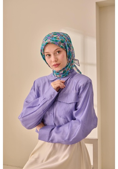 Silk Home Soft Eşarp 73092-36 Mor, Bebe Mavi, Mocha Mousse, Füme