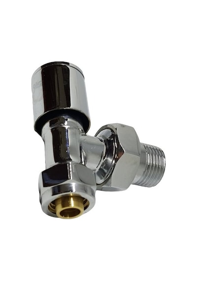 Edp 16X1/2 Pex Krom Köşe Radyatör Vanası - Metal Kapak