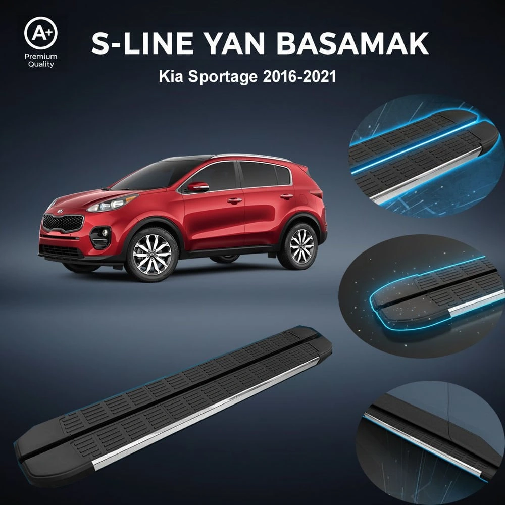 Kia Sportage S-line Premium Krom Yan Basamak 2016-2021