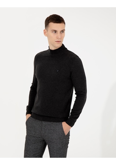 Pierre Cardin Erkek Antrasit Melanj Kazak /triko 50256965-vr081 Antrasit Melanj