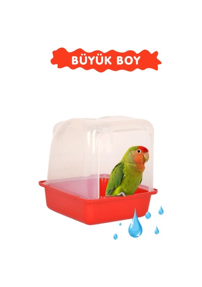 Büyük Boy Sultan Papağanı Banyosu Kuş Banyoluk 18x20cm