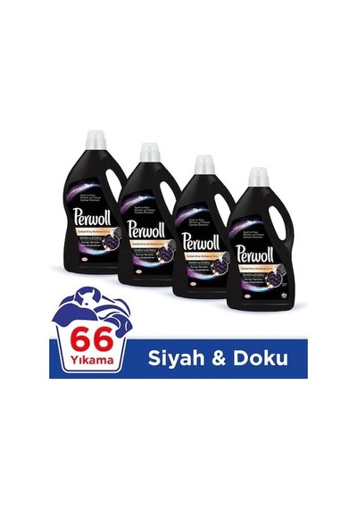 Perwoll Siyahlar İçin Sıvı Çamaşır Deterjanı 66 Yıkama 4 x 4 L