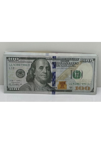Wonder Man 100 Adet 100 Dolar Geçersiz Şaka Parası