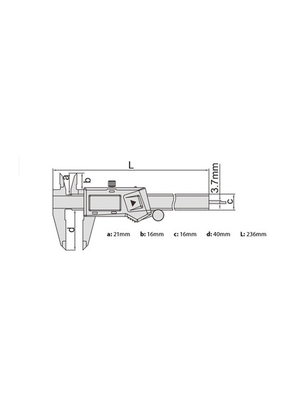 İnsize Dijital Kumpas 200mm 1108-200 Mm
