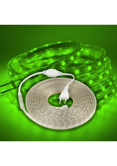 Hortum Şerit Led Dış Ortam, Bahçe, Açık Alan Aydınlatma 220v Fişli Sb-6539 Yeşil, 10 Metre Sku: Zeusb0fs7vhfnj