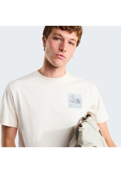 The North Face M Mountaın Escape Relaxed Short Sleeve T Erkek Tişört Nf0a8gb1qlı1 Beyaz