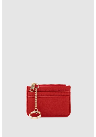 Shule Bags Nook Fermuarlı Charm Kartlık Kırmızı