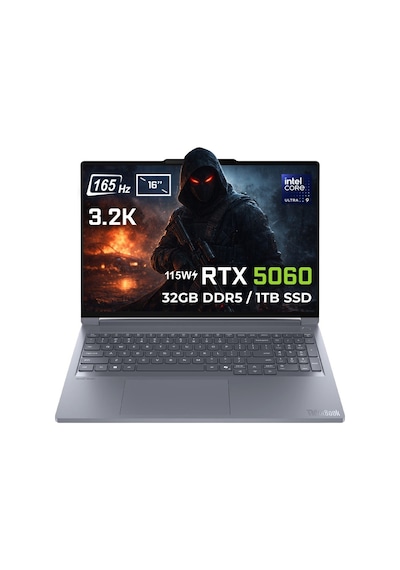 Lenovo ThinkBook 16P G6 IAX 21R0001JTX-FR4 Ultra 9-275HX 48 GB 1 TB SSD RTX5060 16" W11H Dizüstü Bilgisayar