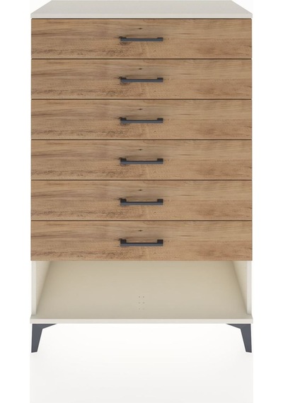 Hyperion Dolap 6 Çekmeceli 88x44x134 Aytaşı-çam Aytaşı