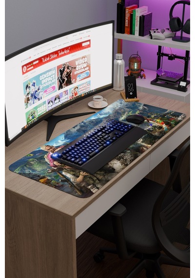 Far Cry Kaymaz Dikişli Kauçuk Oyuncu Mousepad V4 - 90x40 Xxl Gaming Mouse Pad Fare Altlığı