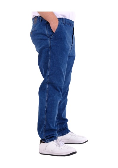 Mode Xl Büyük Beden Erkek Kot Pantolon Yan Cep Chıno 18880 Açık Mavi Açık Mavi