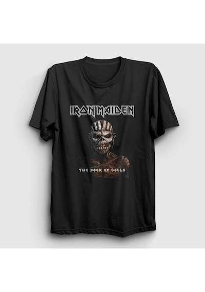 Presmono Unisex Souls Iron Maiden T-shirt Siyah