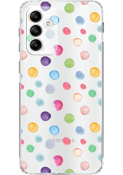Samsung Galaxy M13 İle Uyumlu Water Color 6 Kamera Korumalı Şeffaf Kılıf Şeffaf