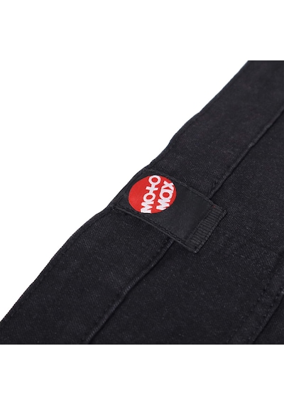 4riders Patrol Cordura Denim Korumalı Kadın Motosiklet Kot Pantolonu Siyah