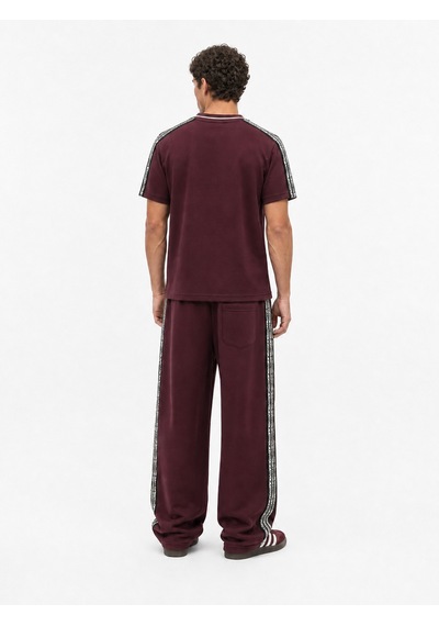 Respire Erkek Originals Şerit Detaylı Regular Fit Eşofman Takımı Bordo