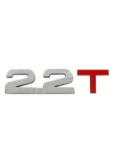 2.2 T Yazı Arma Logo Audi 2.2 T 3d Metal Logo Sticker Yüksek Kaliteli Araba Stil Sticker Universal