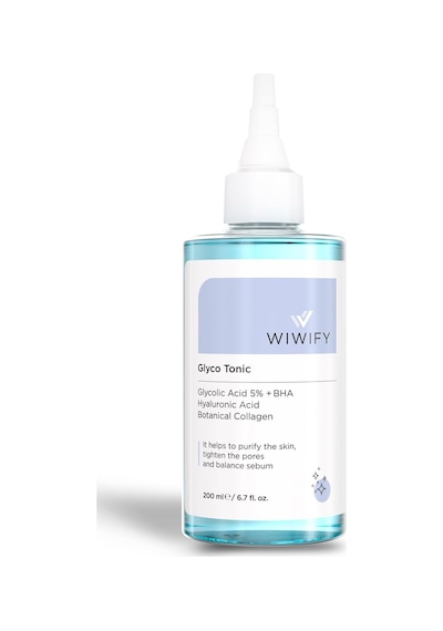 Arındırıcı Cilt Yenileyici Komedon Siyah Nokta Sivilce Karşıtı Tonik Glycolic Acid 5% Aha Bha Tonik