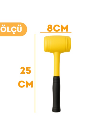 Beylini 50lik Kauçuk Tokmak Fayansçı Tokmağı Tadilat Sarı Renk