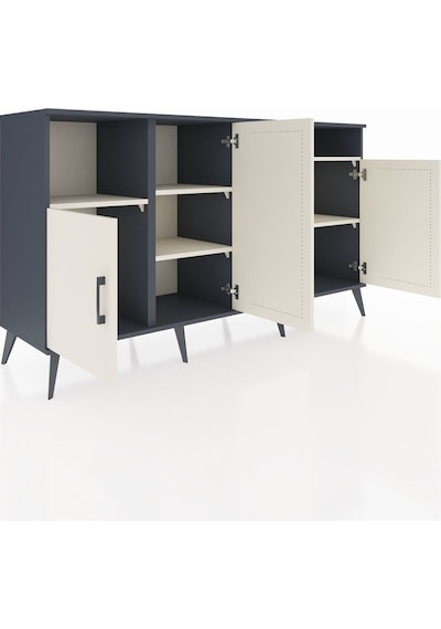 Hyperion Konsol 5 Raflı 4 Kapaklı 176x44x99 Antrasit-aytaşı Antrasit-aytaşı