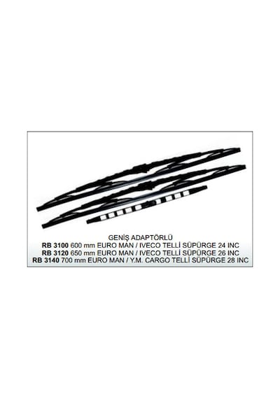Silecek Süpürgesi 700mm 28 Inç Rb3140 Euro Man Ford Cargo Telli Remark Rem R002 0660 2'li Avantaj P